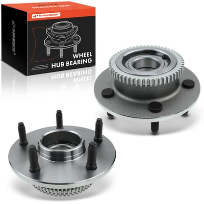 2 Pcs Front Wheel Bearing & Hub Assembly