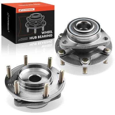 2 Pcs Front Wheel Bearing & Hub Assembly