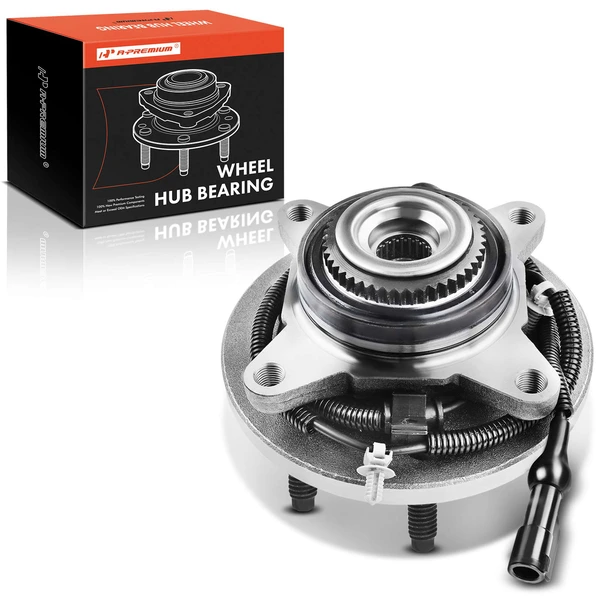 Front Driver or Passenger Wheel Bearing & Hub Assembly with ABS for 2007-2010 Ford Expedition