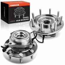 2 Pcs Front Wheel Bearing & Hub Assembly with ABS