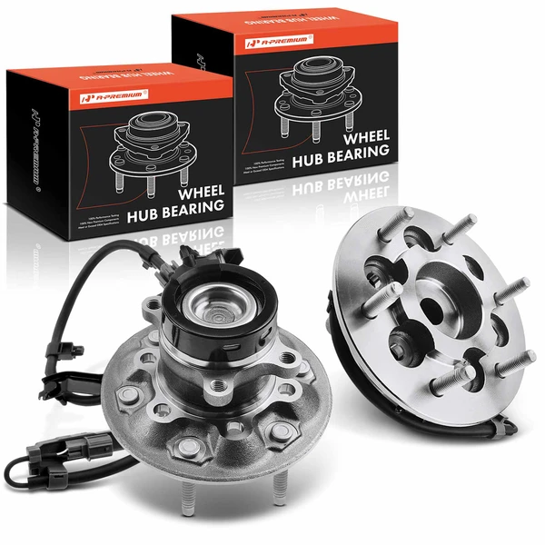 2 Pcs Front Wheel Bearing & Hub Assembly with ABS Sensor for 2004-2008 GMC Canyon