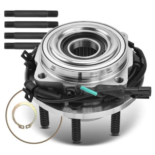 Front Driver or Passenger Wheel Bearing & Hub Assembly with ABS for 2008-2010 Ford F-350 Super Duty