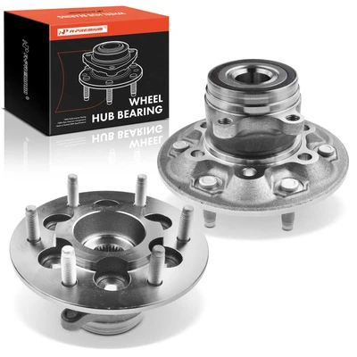 2 Pcs Front Wheel Bearing & Hub Assembly