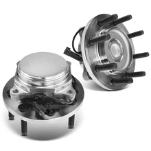 2 Pcs Front Wheel Bearing & Hub Assembly with ABS Sensor