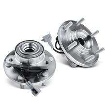 2 Pcs Front Wheel Bearing & Hub Assembly with ABS Sensor