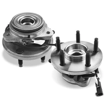 2 Pcs Front Wheel Bearing & Hub Assembly with ABS Sensor