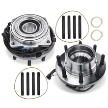 2 Pcs Front Wheel Bearing & Hub Assembly with ABS Sensor for 2011-2016 Ford F-350 Super Duty