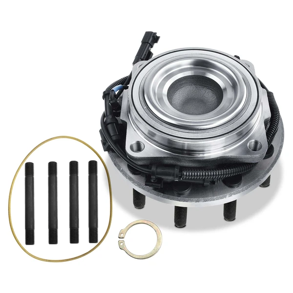 Front Left or Right Wheel Bearing & Hub Assembly with ABS Sensor for Ford F-450 Super Duty 2WD