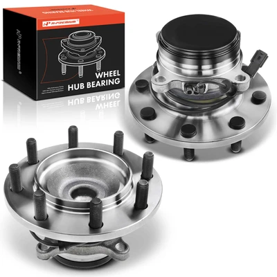 2 Pcs Front Wheel Bearing & Hub Assembly with ABS Sensor