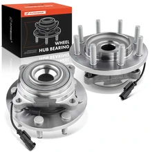 2 Pcs Front Wheel Bearing & Hub Assembly with ABS Sensor