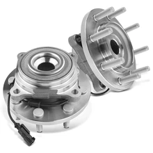 2 Pcs Front Wheel Bearing & Hub Assembly with ABS Sensor