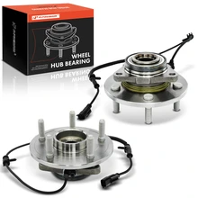 2 Pcs Front Wheel Bearing & Hub Assembly with ABS Sensor