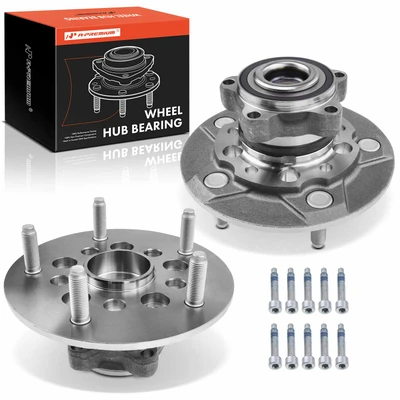 2 Pcs Front Wheel Bearing & Hub Assembly