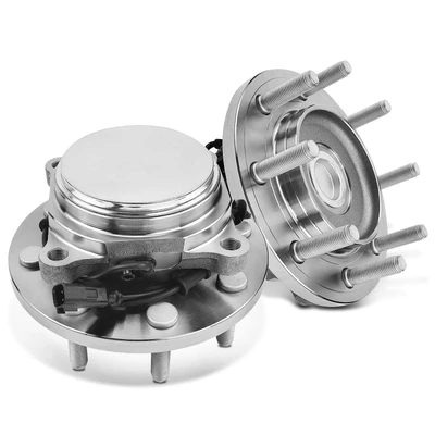 2 Pcs Front Wheel Bearing & Hub Assembly with ABS Sensor