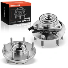 2 Pcs Front Wheel Bearing & Hub Assembly with ABS Sensor
