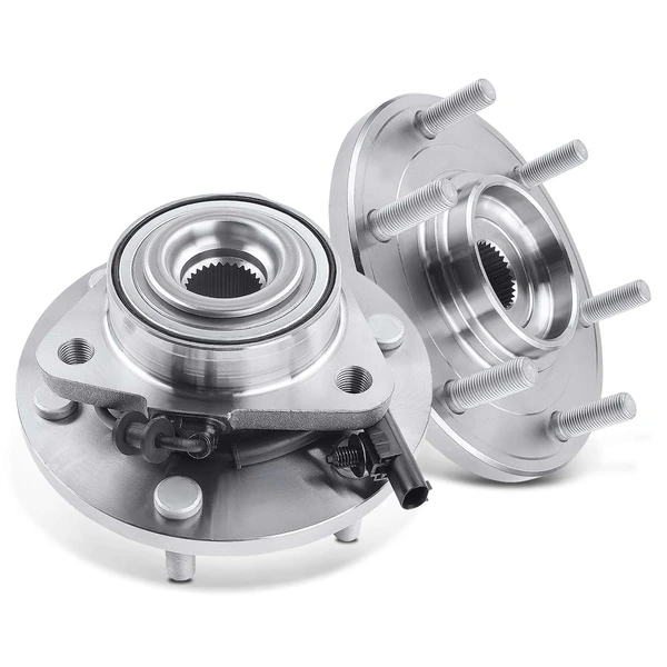 2 Pcs Front Wheel Bearing & Hub Assembly with ABS Sensor for 2012-2015 Nissan Armada