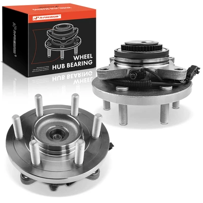 2 Pcs Front Wheel Bearing & Hub Assembly with ABS Sensor