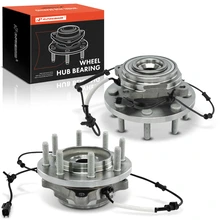 2 Pcs Front Wheel Bearing & Hub Assembly with ABS Sensor