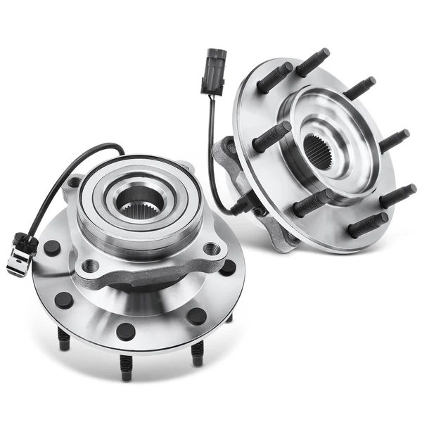 2 Pcs Front Wheel Bearing & Hub Assembly with ABS Sensor for Cadillac DTS 06-11