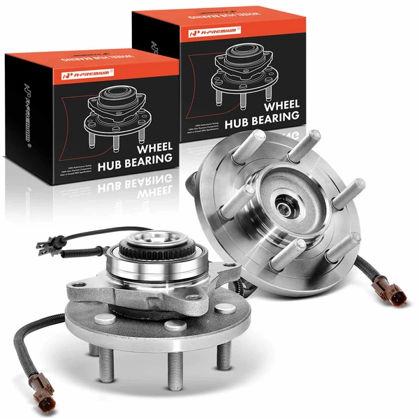 2 Pcs Front Wheel Bearing & Hub Assembly with ABS Sensor for Ford F-150 2015 2016 2017