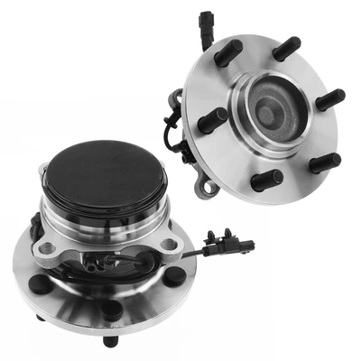 2 Pcs Front Wheel Bearing & Hub Assembly with ABS Sensor