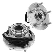 2 Pcs Front Wheel Bearing & Hub Assembly with ABS Sensor