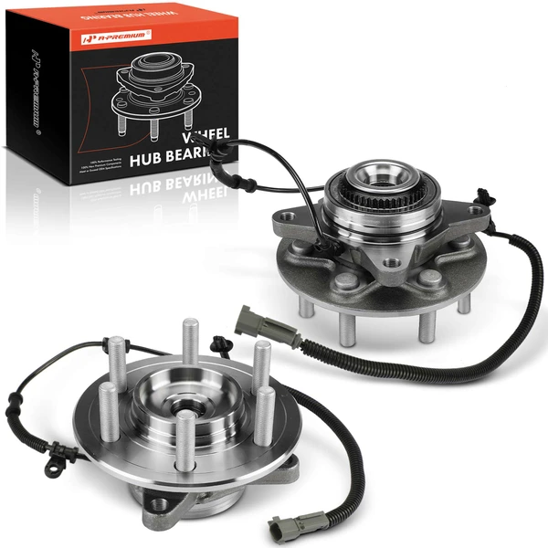 2 Pcs Front Wheel Bearing Hub Assembly for Ford F-150 2018-2019 4WD