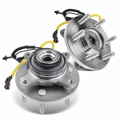 2 Pcs Front Wheel Bearing & Hub Assembly with ABS Sensor