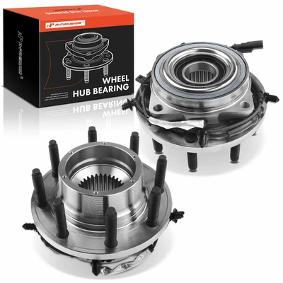 2 Pcs Front Wheel Bearing Hub Assembly with ABS Sensor