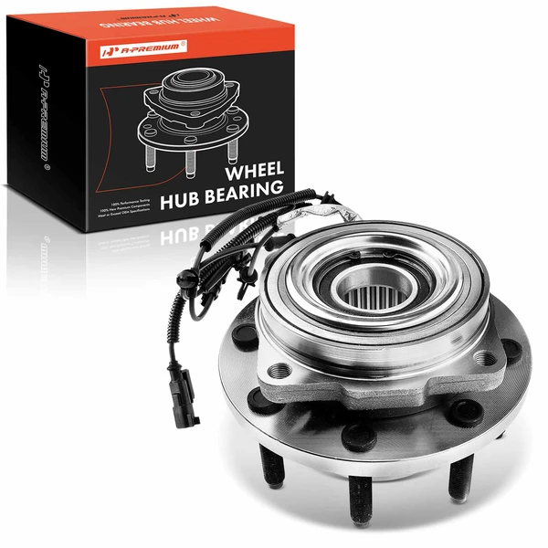 Front Wheel Bearing & Hub Assembly with ABS Sensor for Ford F-250 Super Duty