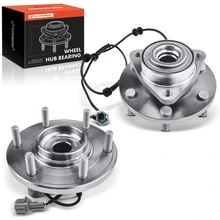 2 Pcs Front Wheel Bearing & Hub Assembly with ABS