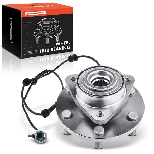 Front Driver or Passenger Wheel Bearing & Hub Assembly with ABS for 2008-2012 Nissan Armada