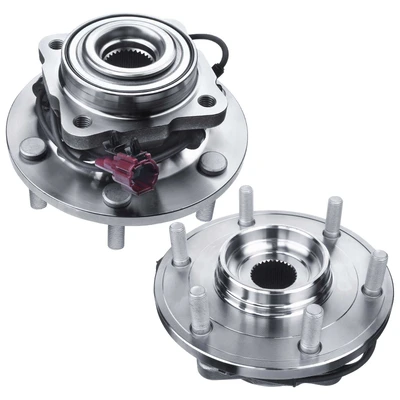 2 Pcs Rear Wheel Bearing & Hub Assembly with ABS Sensor