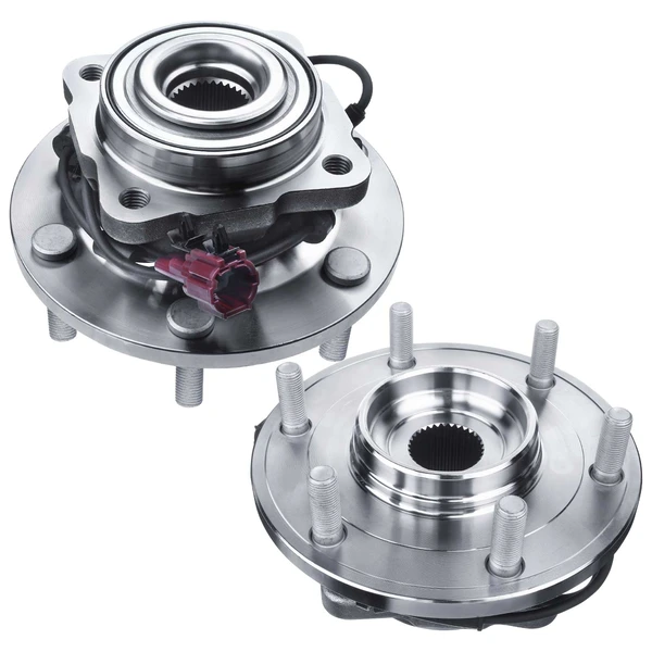 2 Pcs Rear Wheel Bearing & Hub Assembly with ABS Sensor for Nissan QX56 Pathfinder