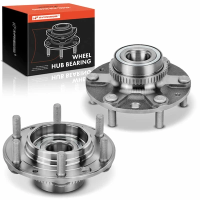 2 Pcs Rear Wheel Bearing & Hub Assembly