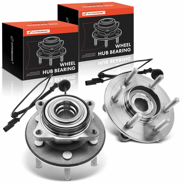 2 Pcs Rear Wheel Bearing & Hub Assembly with ABS Sensor for Ford Expedition 2015-2017