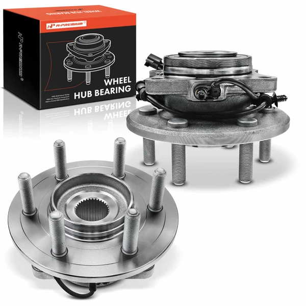 2 Pcs Rear Wheel Bearing & Hub Assembly with ABS Sensor for Ford Expedition 3.5L