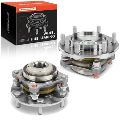 2 Pcs Front Wheel Bearing & Hub Assembly