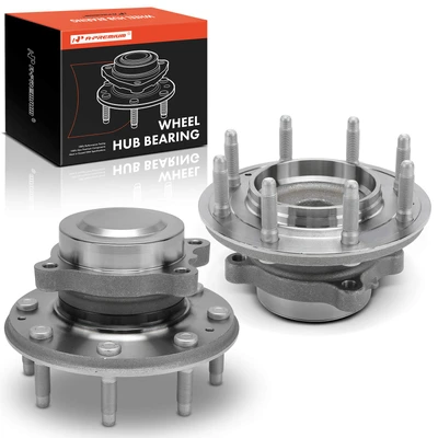 2 Pcs Front Wheel Hub & Bearing Assembly