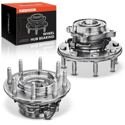 2 Pcs Front Wheel Bearing & Hub Assembly with ABS Sensor