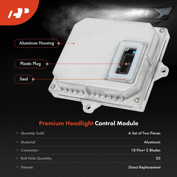 2 Pcs Front HID Headlight Lighting Ballast-Xenon for Mercedes-Benz C-Class VW