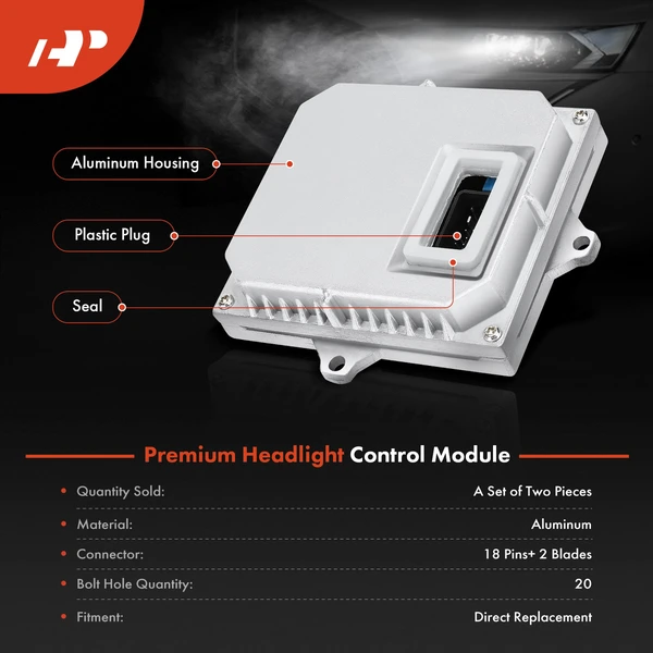 2 Pcs Xenon HID Headlight Ballast for 2000-2004 Audi S3