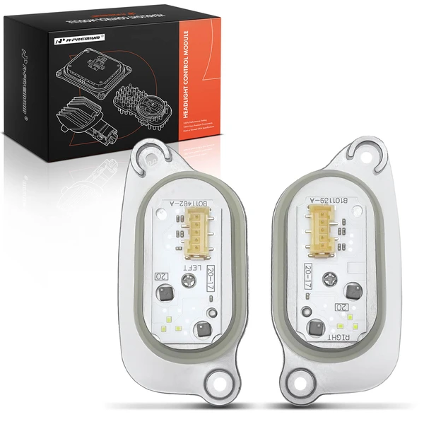 2 Pcs Xenon LED DRL Daytime Running Light Headlight Module for Audi A3 S3 2017-2020