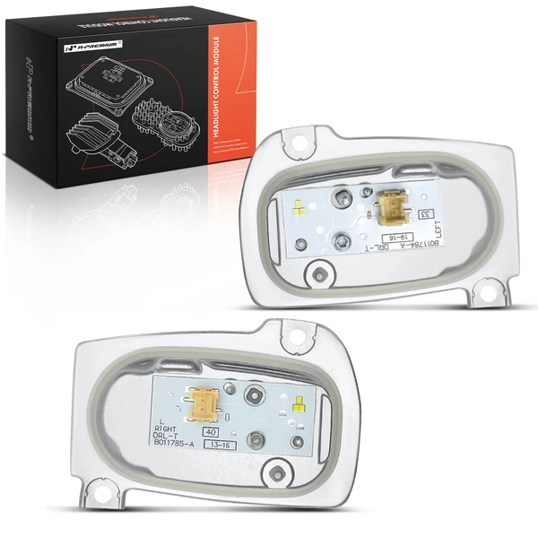 2 Pcs Front Matrix LED Headlight Daylight DRL Module for 2017-2020 Audi S3