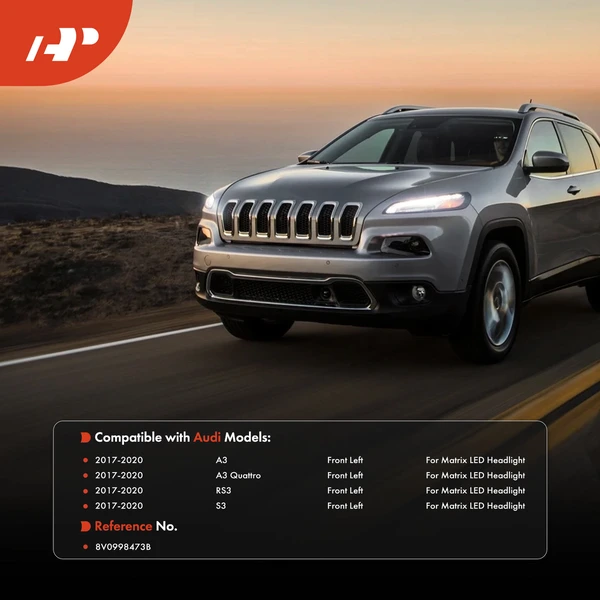 Front Driver Matrix LED Headlight Daylight DRL Module for Audi A3 RS3 2017-2020