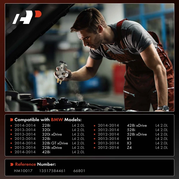 High Pressure Fuel Pump for BMW F30 320i 328i F32 428i F25 X3 2.0L