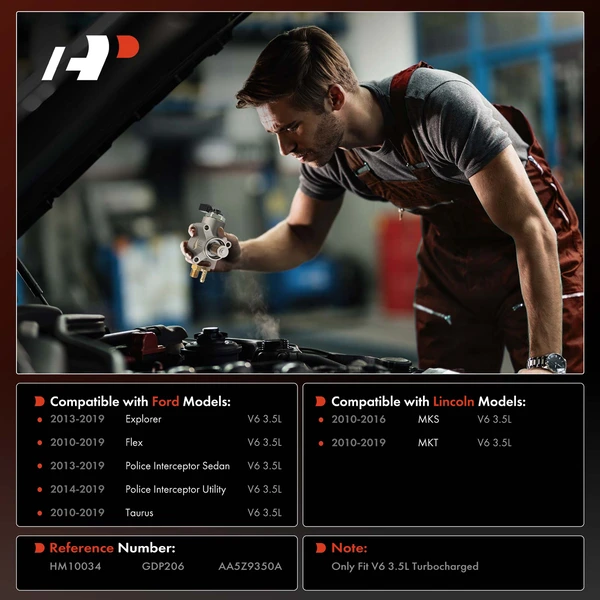 High Pressure Fuel Pump for Ford Explorer Taurus Flex Lincoln MKS MKT 3.5L Turbo