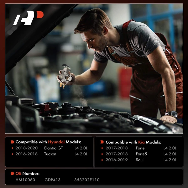 High Pressure Fuel Pump for Hyundai Tucson Elantra GT Kia Forte5 Soul L4 2.0L