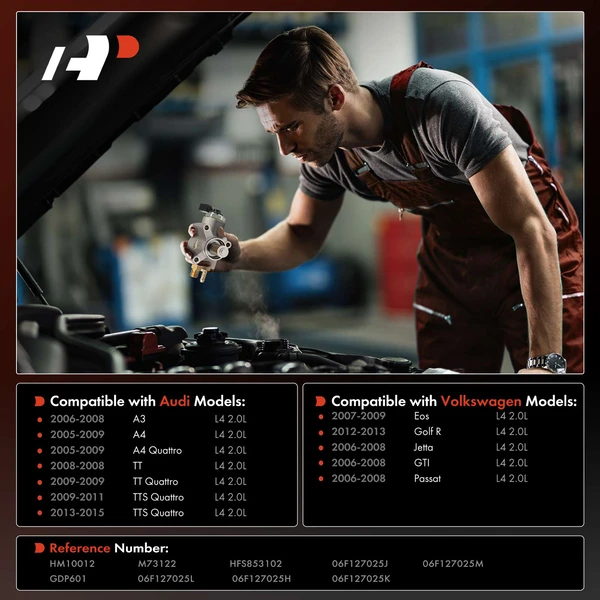 High Pressure Fuel Pump for Audi A3 2006-2008 TT VW Passat GTI 2.0L