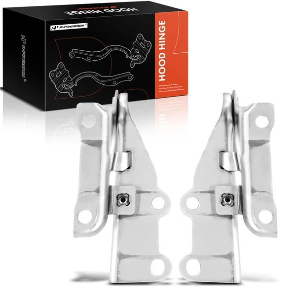 2 Pcs Front Driver & Passenger Hood Hinge for 2004-2012 Chevrolet Colorado